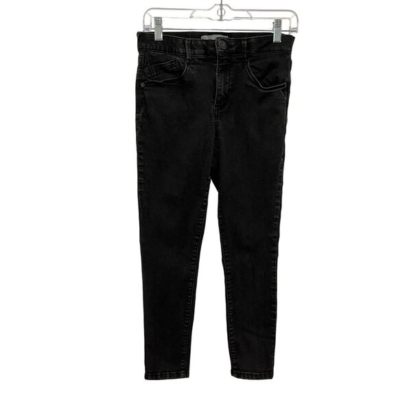Wit & Wisdom Black Denim Stretch Mid-Rise Ankle Skinny Jeans Women's Size 4P - Picture 1 of 12
